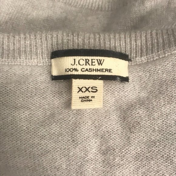 J CREW Women's Cashmere relaxed V-neck sweater XXSmall NA394 ($158) - Picture 3 of 4